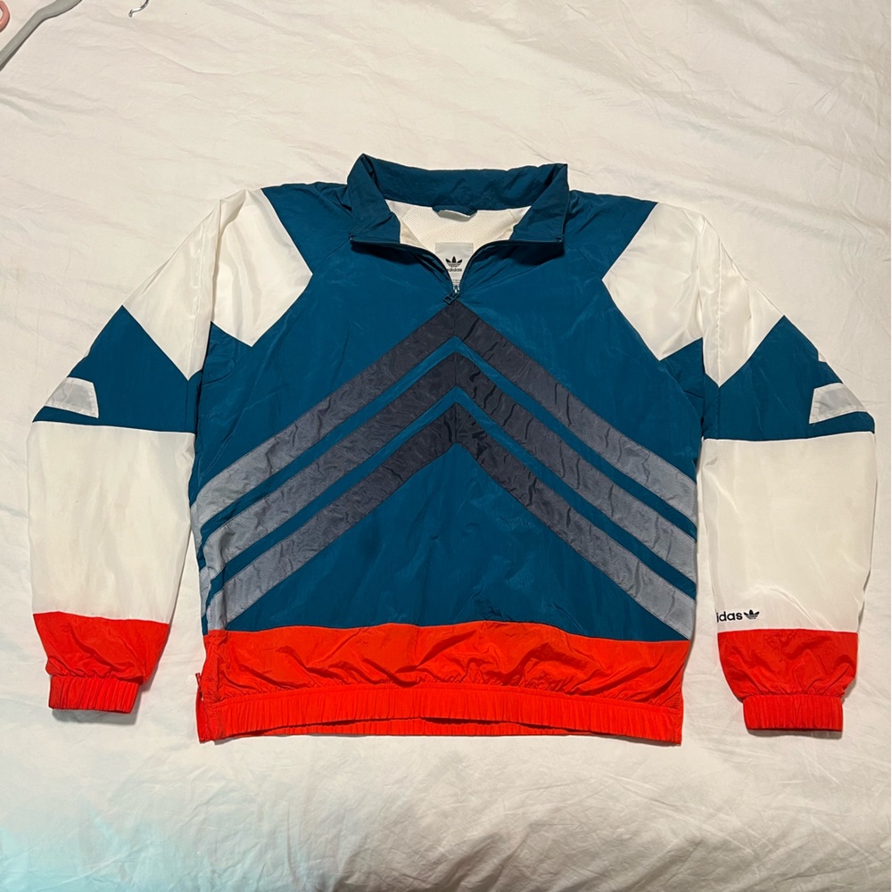 Adidas V-Stripes Windbreaker Jacket Retro